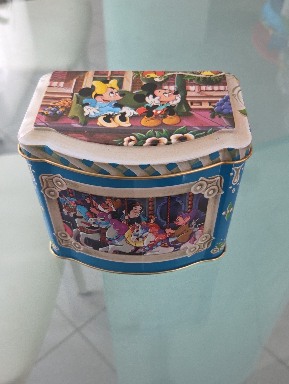Disney Gold Metal Candy Tin